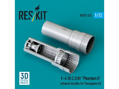 F-4 (B, C, D, N) 'phantom Ii' Exhaust Nozzles For Hasegawa Kit (3d Printed) - zdjęcie 1