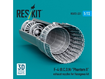 F-4 (B, C, D, N) 'phantom Ii' Exhaust Nozzles For Hasegawa Kit (3d Printed) - zdjęcie 2