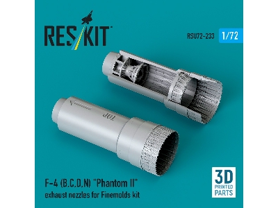 F-4 (B, C, D, N) 'phantom Ii' Exhaust Nozzles For Finemolds Kit (3d Printed) - zdjęcie 1