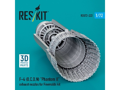 F-4 (B, C, D, N) 'phantom Ii' Exhaust Nozzles For Finemolds Kit (3d Printed) - zdjęcie 2