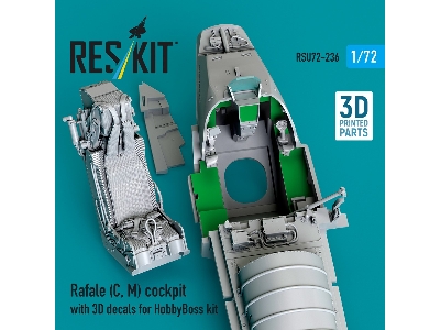 Rafale (C, M) Cockpit With 3d Decals For Hobbyboss Kit (3d Printed) - zdjęcie 3