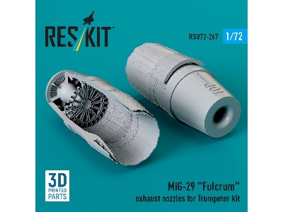 Mig-29 'fulcrum' Exhaust Nozzles For Trumpeter Kit (3d Printed) - zdjęcie 1