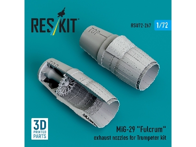 Mig-29 'fulcrum' Exhaust Nozzles For Trumpeter Kit (3d Printed) - zdjęcie 2