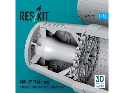 Mig-29 'fulcrum' Exhaust Nozzles For Trumpeter Kit (3d Printed) - zdjęcie 3
