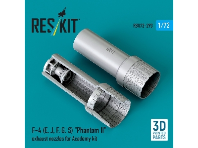 F-4 (E, J, F, G, S) 'phantom Ii' Exhaust Nozzles For Academy Kit (3d Printed) - zdjęcie 1
