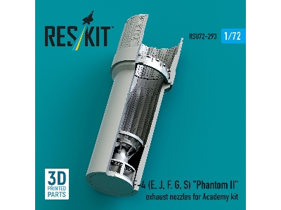 F-4 (E, J, F, G, S) 'phantom Ii' Exhaust Nozzles For Academy Kit (3d Printed) - zdjęcie 3