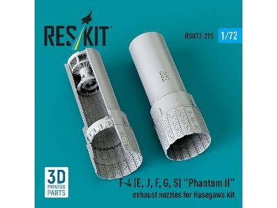 F-4 (E, J, F, G, S) 'phantom Ii' Exhaust Nozzles For Hasegawa Kit (3d Printed) - zdjęcie 1