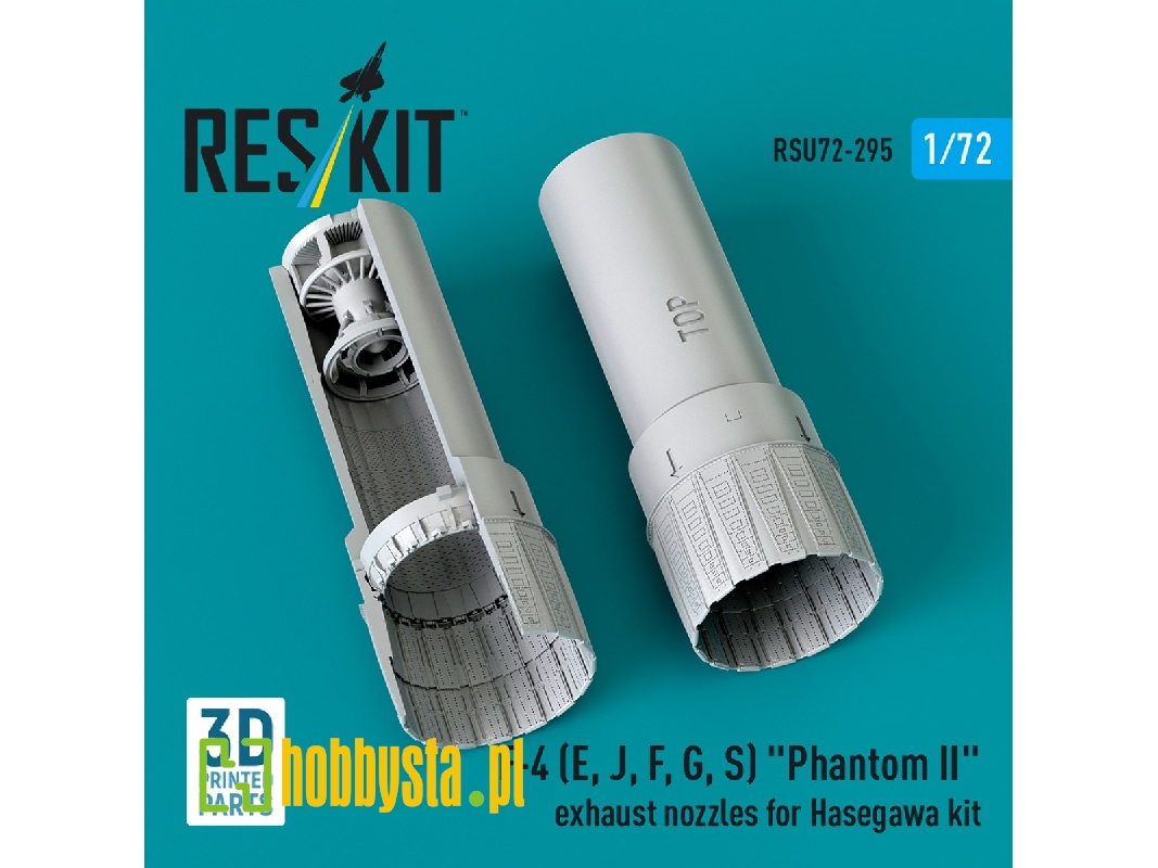 F-4 (E, J, F, G, S) 'phantom Ii' Exhaust Nozzles For Hasegawa Kit (3d Printed) - zdjęcie 1 F-4 (E, J, F, G, S) 'phantom Ii' Exhaust Nozzles For Hasegawa Kit (3d Printed) - zdjęcie 1