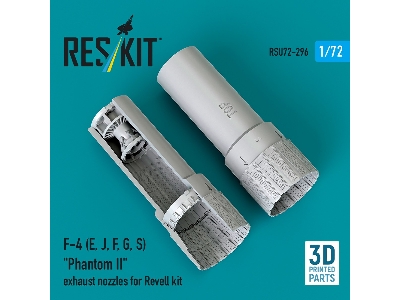 F-4 (E, J, F, G, S) 'phantom Ii' Exhaust Nozzles For Revell Kit (3d Printed) - zdjęcie 1
