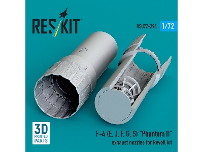 F-4 (E, J, F, G, S) 'phantom Ii' Exhaust Nozzles For Revell Kit (3d Printed) - zdjęcie 3