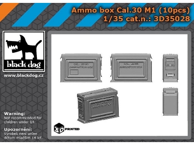 Ammo Box Cal.30 M1 (10 Pcs / 3d-printed) - zdjęcie 1