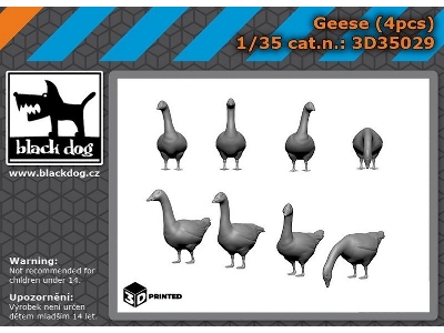 Geese (4 Pcs / 3d-printed) - zdjęcie 1