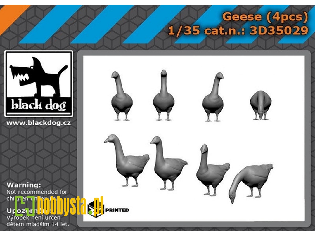 Geese (4 Pcs / 3d-printed) - zdjęcie 1 Geese (4 Pcs / 3d-printed) - zdjęcie 1