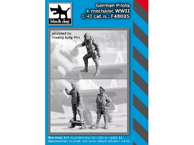 German Pilots + Mechanic Ww Ii - zdjęcie 1