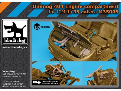 Unimog 404 Engine Compartment (For Icm) - zdjęcie 1