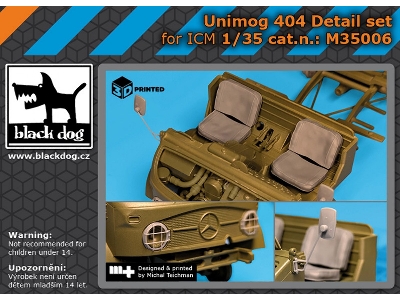 Unimog 404 Detail Set (For Icm) - zdjęcie 1