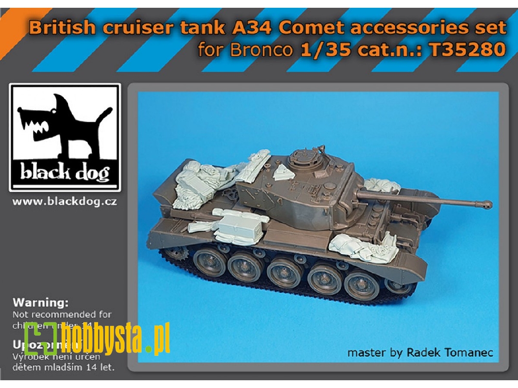 British Cruiser Tank A34 Comet Accessories Set (For Bronco) - zdjęcie 1 British Cruiser Tank A34 Comet Accessories Set (For Bronco) - zdjęcie 1