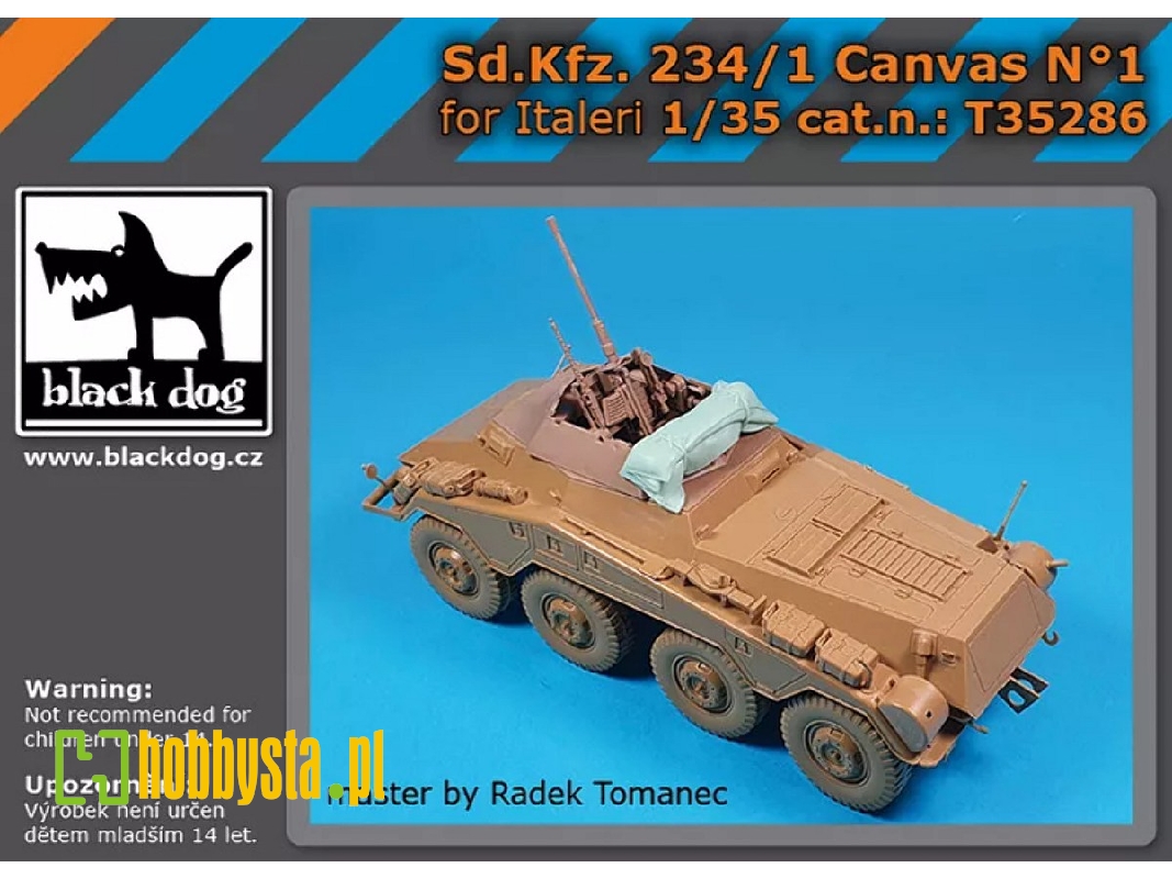 Sd.Kfz. 234/1 - Canvas No.1 (For Italeri Kits) - zdjęcie 1 Sd.Kfz. 234/1 - Canvas No.1 (For Italeri Kits) - zdjęcie 1