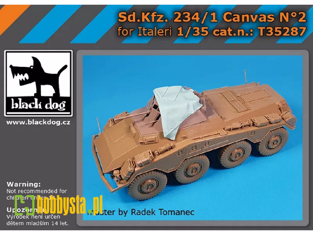 Sd.Kfz. 234/1 - Canvas No.2 (For Italeri Kits) - zdjęcie 1 Sd.Kfz. 234/1 - Canvas No.2 (For Italeri Kits) - zdjęcie 1