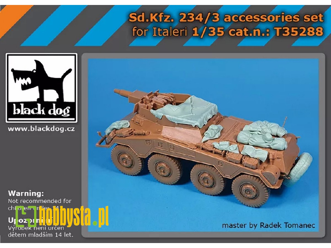 Sd.Kfz. 234/3 - Accessories Set (For Italeri Kits) - zdjęcie 1 Sd.Kfz. 234/3 - Accessories Set (For Italeri Kits) - zdjęcie 1