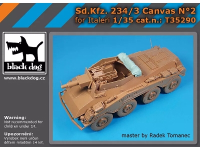 Sd.Kfz. 234/3 - Canvas No.2 (For Italeri Kits) - zdjęcie 1