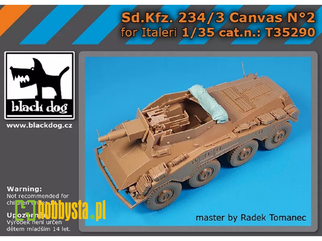 Sd.Kfz. 234/3 - Canvas No.2 (For Italeri Kits) - zdjęcie 1 Sd.Kfz. 234/3 - Canvas No.2 (For Italeri Kits) - zdjęcie 1