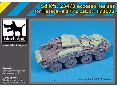 Sd.Kfz. 234/3 - Accessories Set (For Hasegawa Kits) - zdjęcie 1