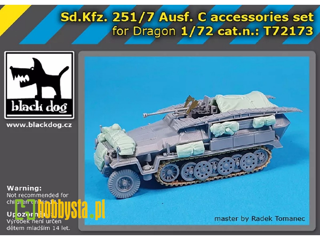 Sd.Kfz. 251/7 Ausf. C - Accessories Set (For Dragon Kits) - zdjęcie 1 Sd.Kfz. 251/7 Ausf. C - Accessories Set (For Dragon Kits) - zdjęcie 1