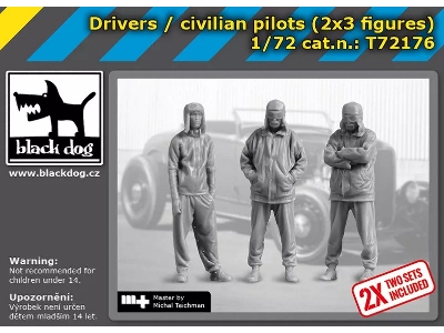 Drivers / Civilian Pilots (2 X 3 Figures) - zdjęcie 1