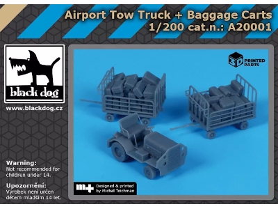 Airport Tow Truck + Baggage Carts - zdjęcie 1