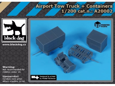 Airport Tow Truck + Containers - zdjęcie 1
