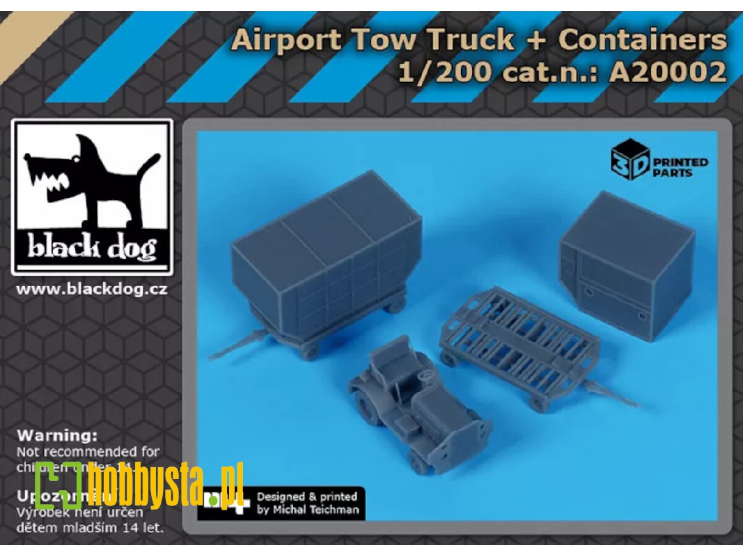Airport Tow Truck + Containers - zdjęcie 1 Airport Tow Truck + Containers - zdjęcie 1