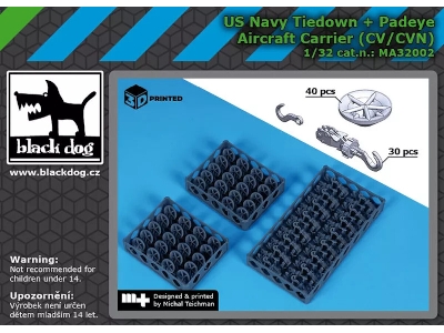 Us Navy Tiedown + Padaye (Cv/Cvn) - zdjęcie 1