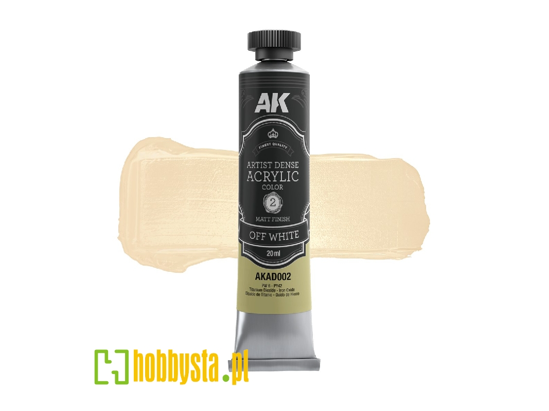 Ak Ad002 Off White - Artistic Dense Acrylic - zdjęcie 1 Ak Ad002 Off White - Artistic Dense Acrylic - zdjęcie 1