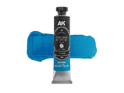 Ak Ad004 Cyan - Artistic Dense Acrylic - zdjęcie 1