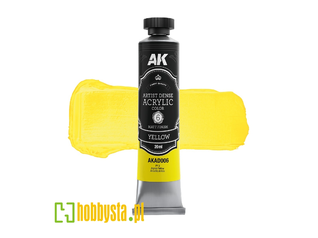 Ak Ad006 Yellow - Artistic Dense Acrylic - zdjęcie 1 Ak Ad006 Yellow - Artistic Dense Acrylic - zdjęcie 1