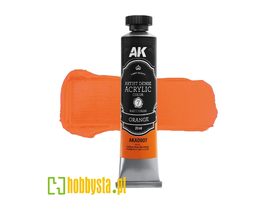 Ak Ad007 Orange - Artistic Dense Acrylic - zdjęcie 1 Ak Ad007 Orange - Artistic Dense Acrylic - zdjęcie 1