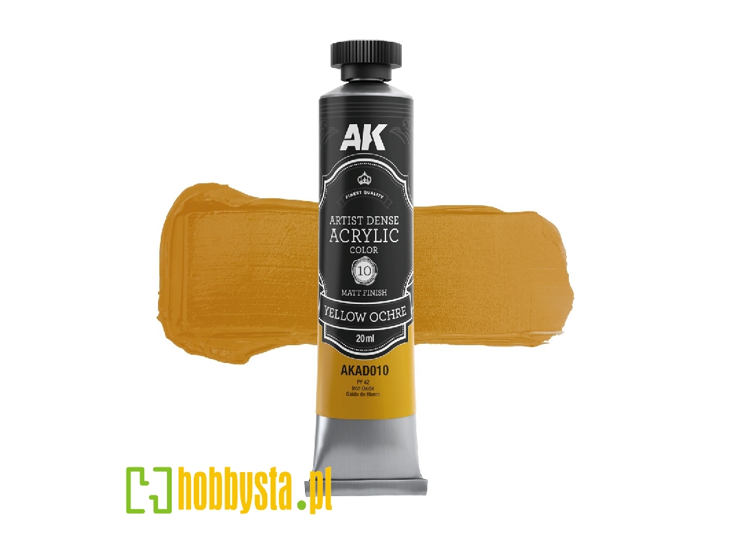 Ak Ad010 Yellow Ochre - Artistic Dense Acrylic - zdjęcie 1 Ak Ad010 Yellow Ochre - Artistic Dense Acrylic - zdjęcie 1
