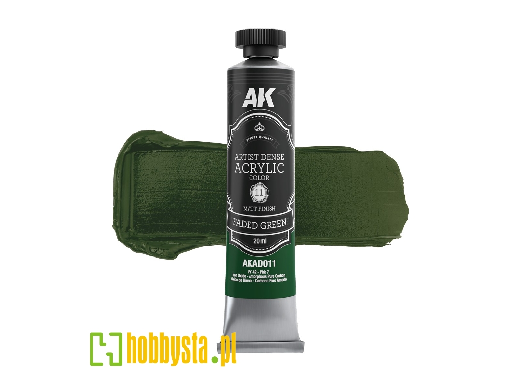 Ak Ad011 Faded Green - Artistic Dense Acrylic - zdjęcie 1 Ak Ad011 Faded Green - Artistic Dense Acrylic - zdjęcie 1