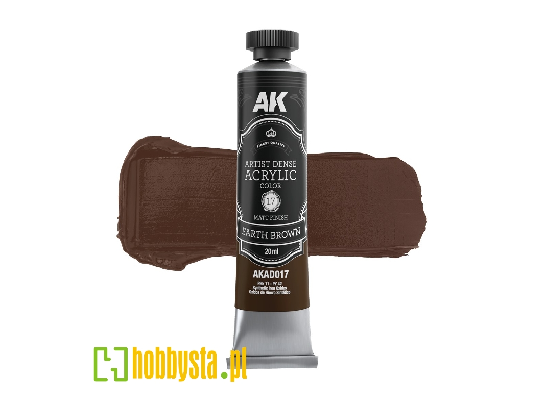 Ak Ad017 Earth Brown - Artistic Dense Acrylic - zdjęcie 1 Ak Ad017 Earth Brown - Artistic Dense Acrylic - zdjęcie 1