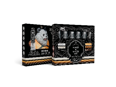 Ak Ad101 Black & White Set - Artistic Dense Acrylic Color - zdjęcie 1