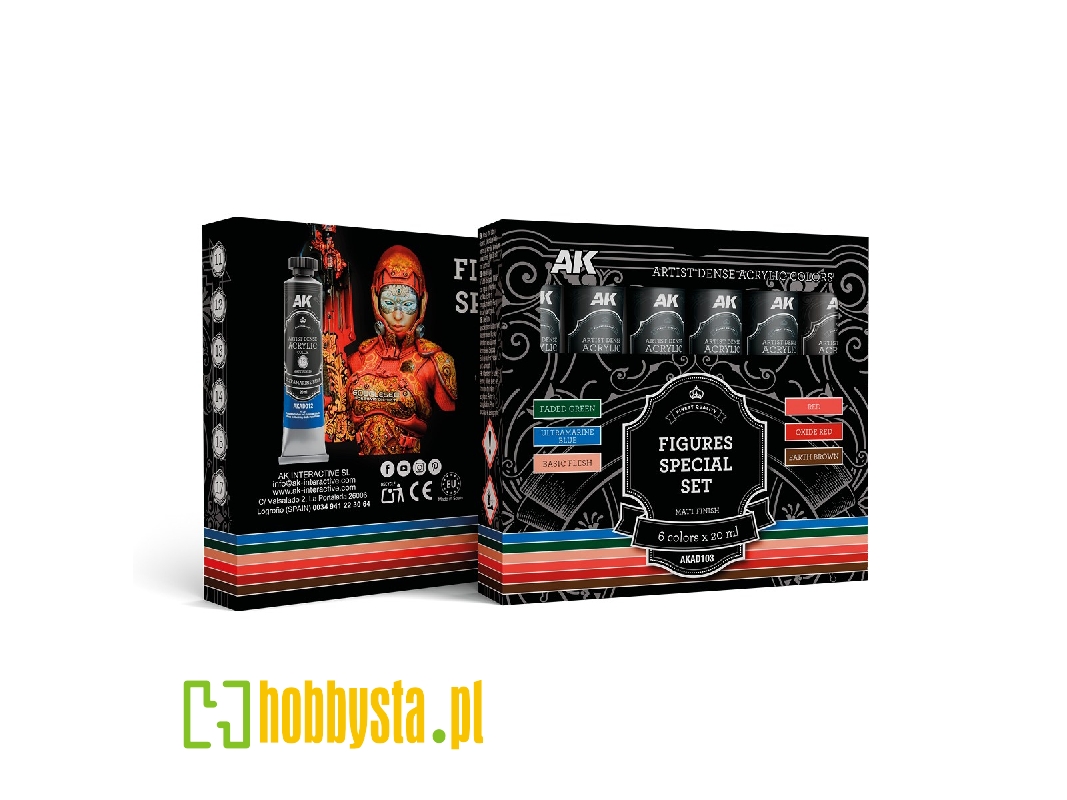 Ak Ad103 Figures Special Set - Artistic Dense Acrylic Color - zdjęcie 1 Ak Ad103 Figures Special Set - Artistic Dense Acrylic Color - zdjęcie 1