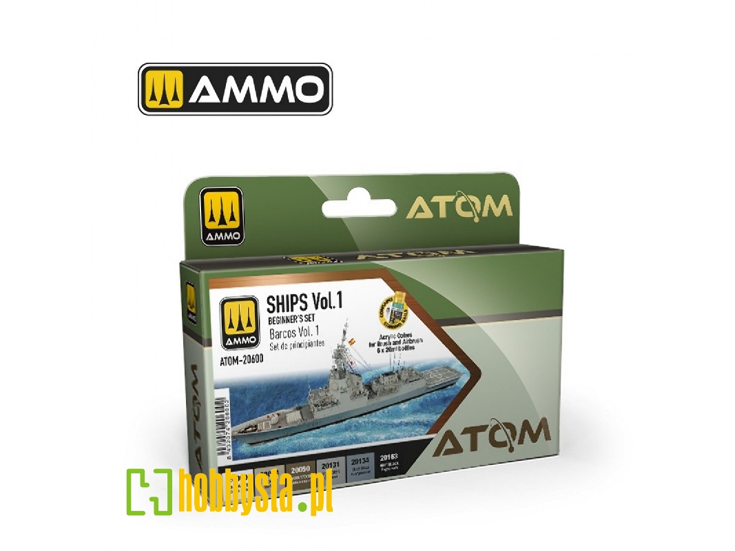 Atom-20600 Beginners Set - Ships Vol.1 - zdjęcie 1 Atom-20600 Beginners Set - Ships Vol.1 - zdjęcie 1