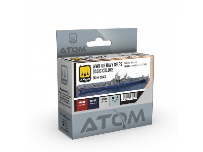 Atom-20602 Wwii Us Navy Ships Basic Colors Set - zdjęcie 1