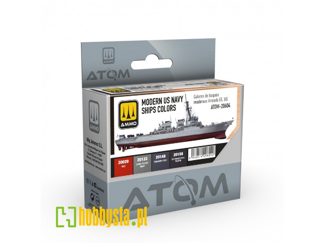 Atom-20604 Modern Us Navy Ships Colors Set - zdjęcie 1 Atom-20604 Modern Us Navy Ships Colors Set - zdjęcie 1