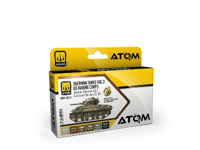 Atom-20751 Sherman Tanks Vol 3 Wwii Us Marine Corps Set - zdjęcie 1