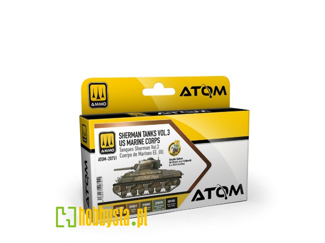 Atom-20751 Sherman Tanks Vol 3 Wwii Us Marine Corps Set - zdjęcie 1 Atom-20751 Sherman Tanks Vol 3 Wwii Us Marine Corps Set - zdjęcie 1