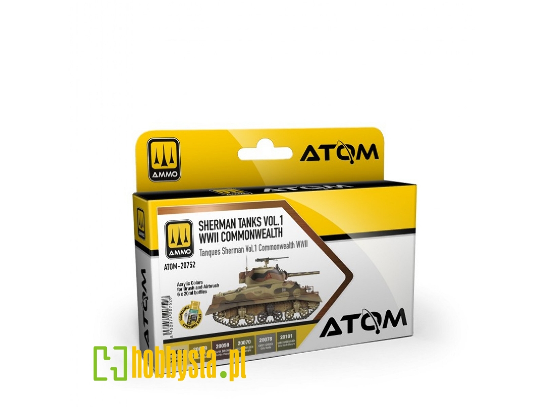 Atom-20752 Sherman Tanks Vol 1 Wwii Commonwealth Set - zdjęcie 1 Atom-20752 Sherman Tanks Vol 1 Wwii Commonwealth Set - zdjęcie 1