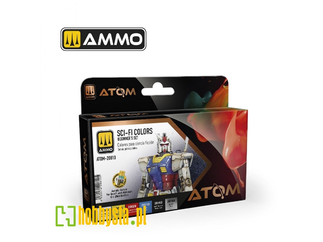 Atom-20810 Beginners Set - Sci-fi Colors - zdjęcie 1 Atom-20810 Beginners Set - Sci-fi Colors - zdjęcie 1