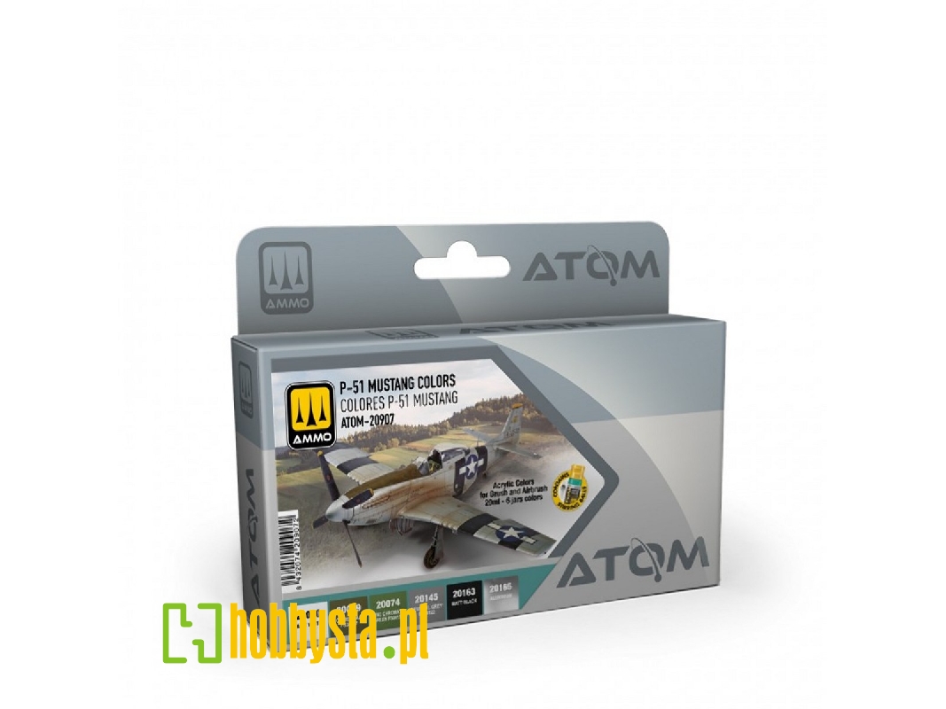 Atom-20907 P-51 Mustang Colors Set - zdjęcie 1 Atom-20907 P-51 Mustang Colors Set - zdjęcie 1